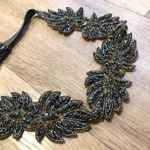 Stretchy embroidered belt!